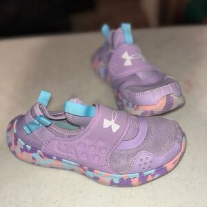Under Armour Kids' Lavender and Blue Sneakers